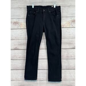 Rag‎ & Bone Crop Two Tone Hem Slim Jeans Women's 30 Black/Blue Personalized